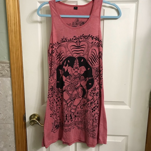 Amnesia Unforgettable Creations Dresses & Skirts - Ganesha Yoga t-shirt dress size M